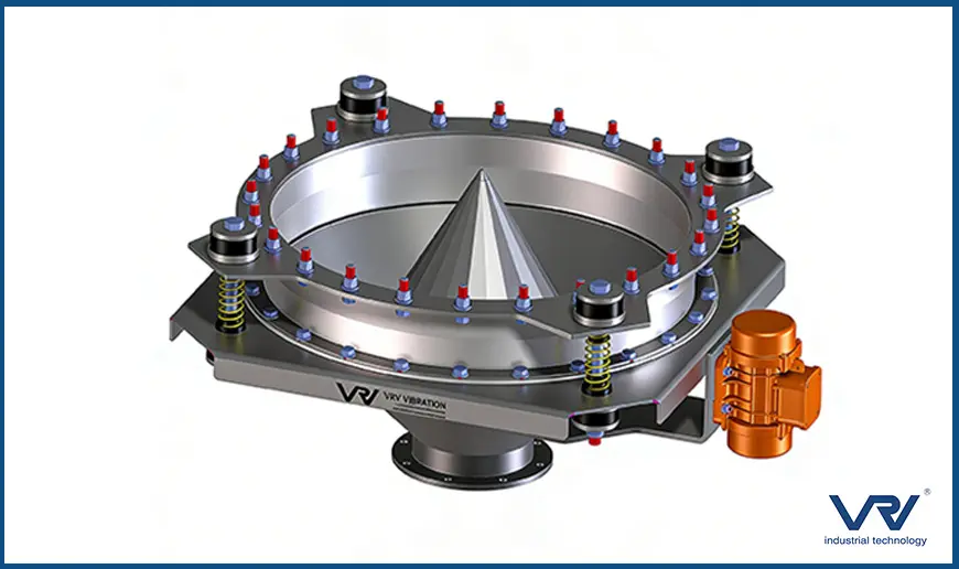 vibratory bin activator for mining and construction bulk material discharge