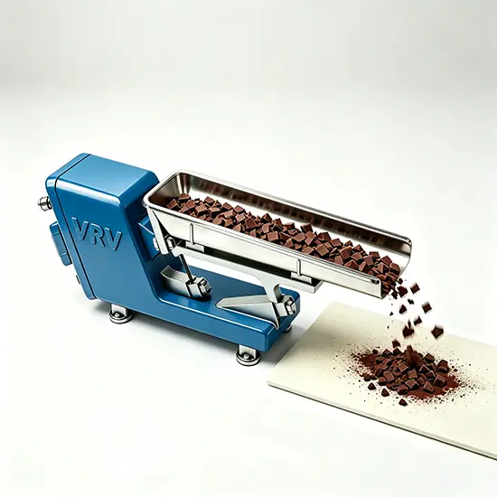 Small electromagnetic vibrating feeder