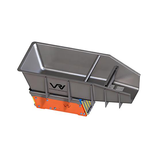 Compact electromagnetic vibratory feeder